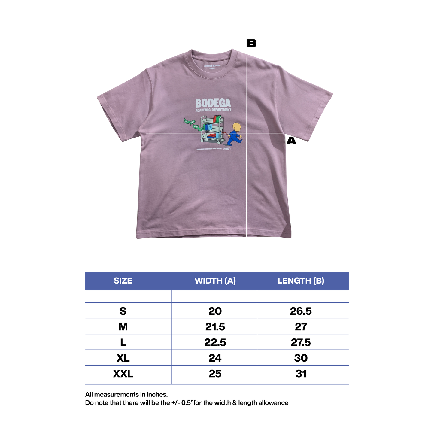 Bodega Academic Department Tee (Lilac)