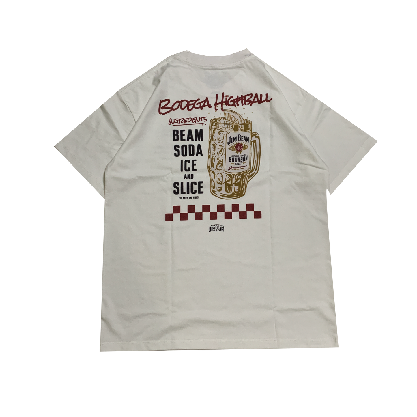 Jim Beam x Jonnie’s Bodega Highball Recipe Tee (Vintage White)