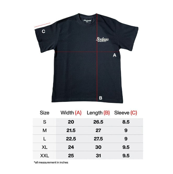 Bodega Icon Clubhouse Tee (Black/Beige)