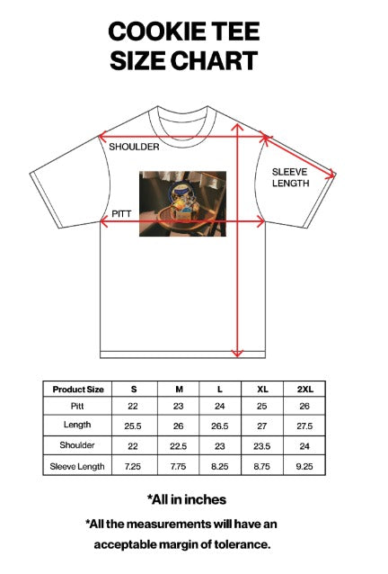 all love x Jonnie's Bodega Cookie Tin Tee (Amiwright)