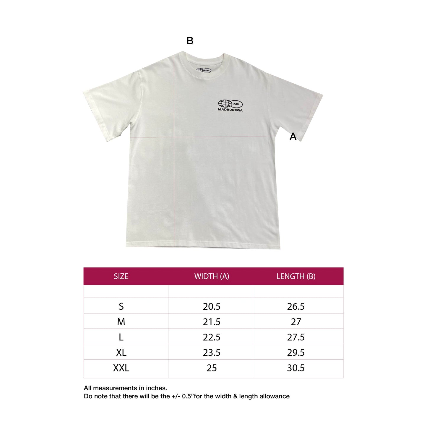 Madbacon x Jonnie’s Bodega Colouring Tee (White)