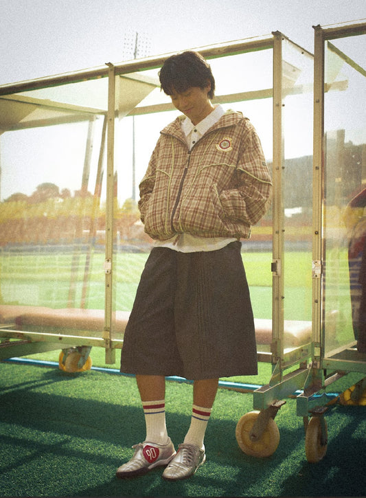 FTMD. x Jonnie’s Bodega EOTB Lightweight Parka (Maroon Plaid)