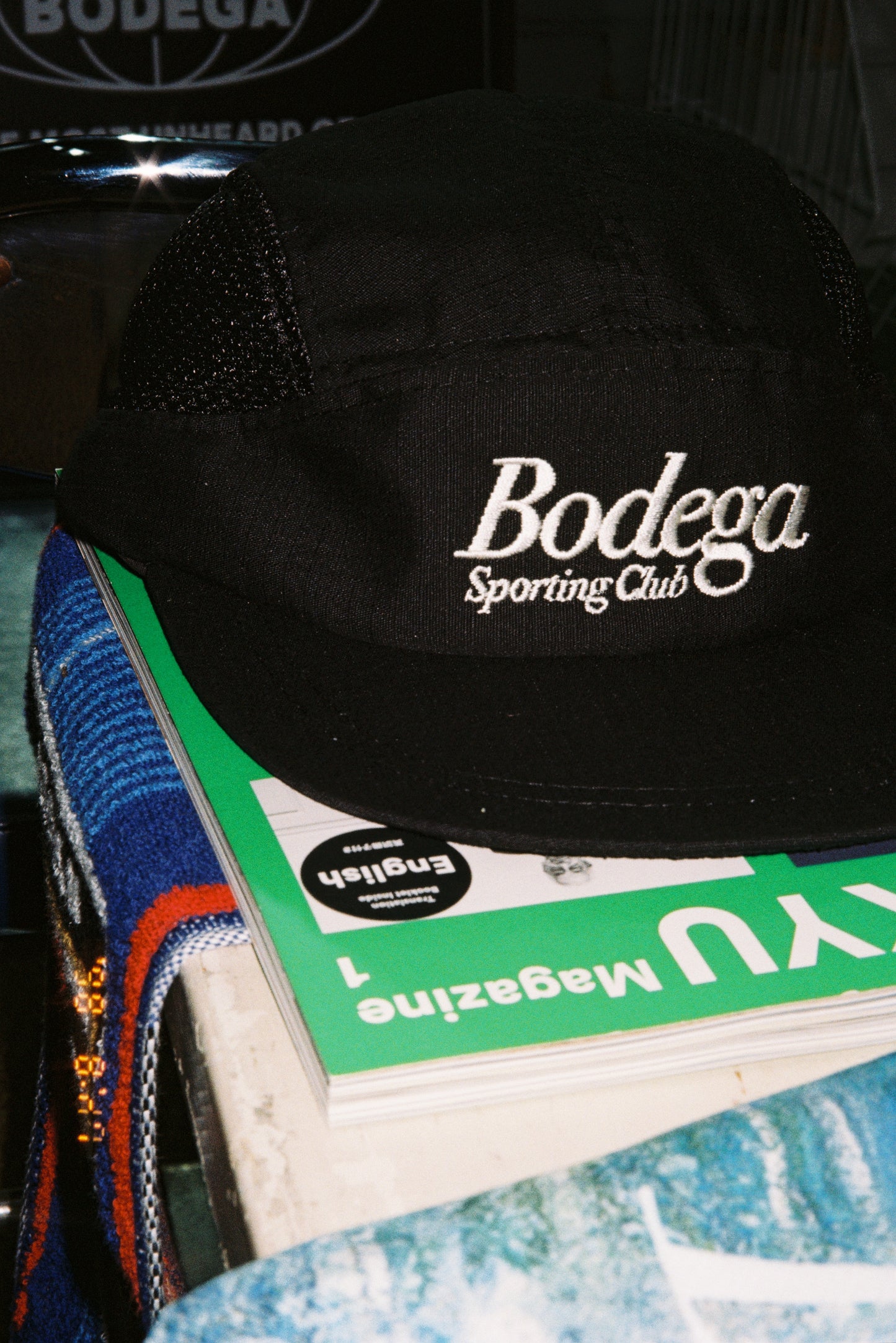 Bodega Sporting Club Ripstop Hat (Black)