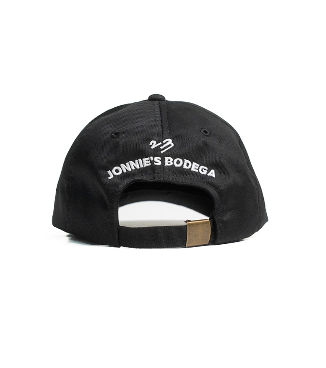 Yung Singh B2B ryota Estate Basslines 6 Panel Hat (Raven) by Jonnie's Bodega