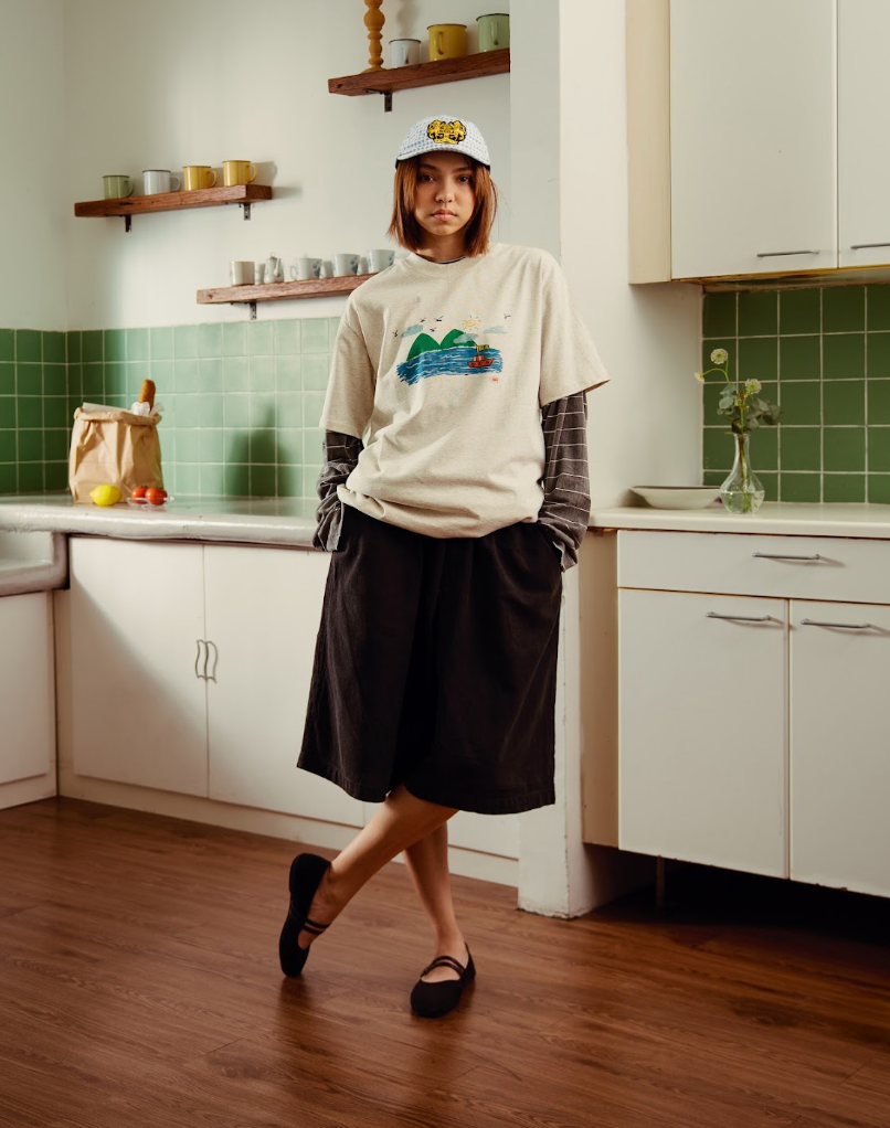 B-casso Tee (Canvas Grey)