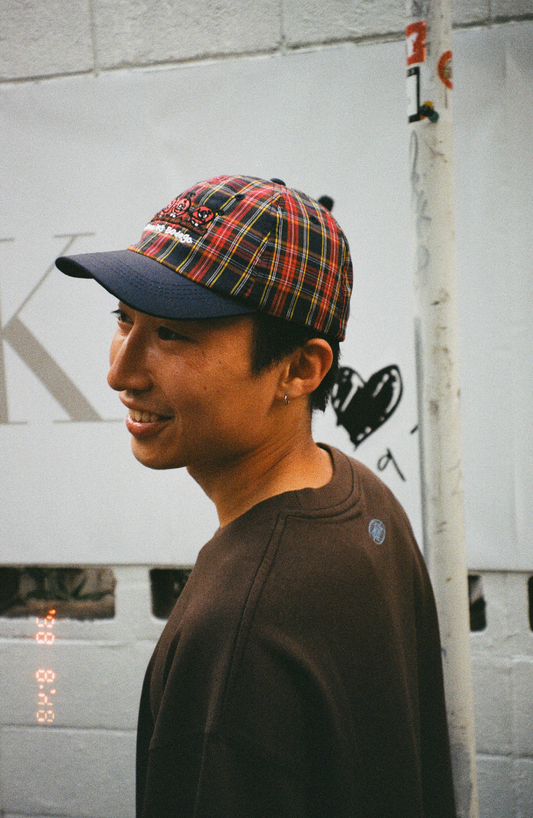 Cherry Crews Hat (Picnic Plaid) - by Yutaka Kobayashi