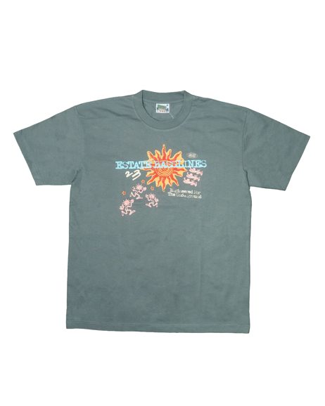 Yung Singh B2B ryota Estate Basslines Tee (Neptune Green) by Jonnie's Bodega