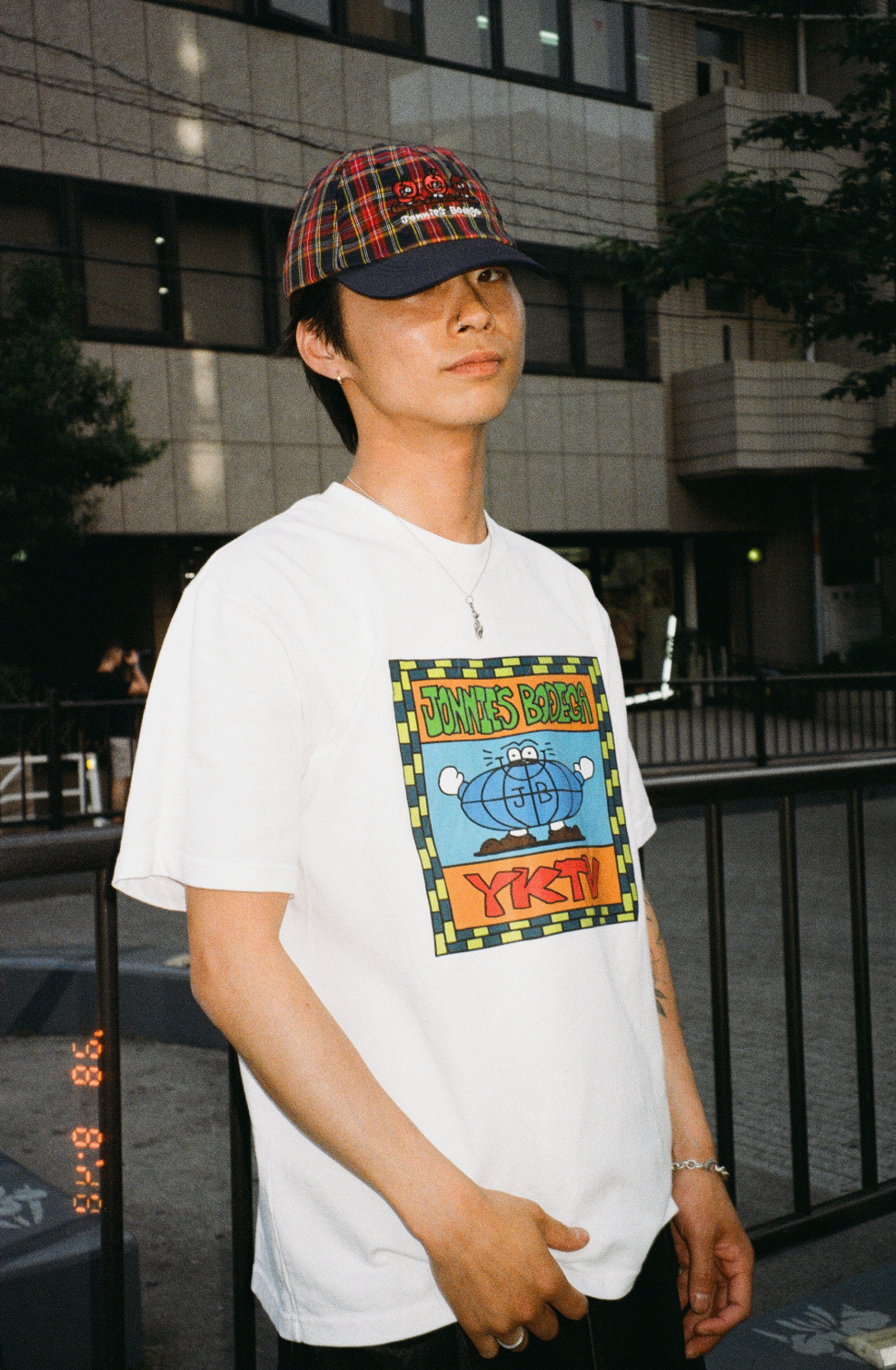 Globe Knows The Vibes Tee (Cloud White) - by Yutaka Kobayashi