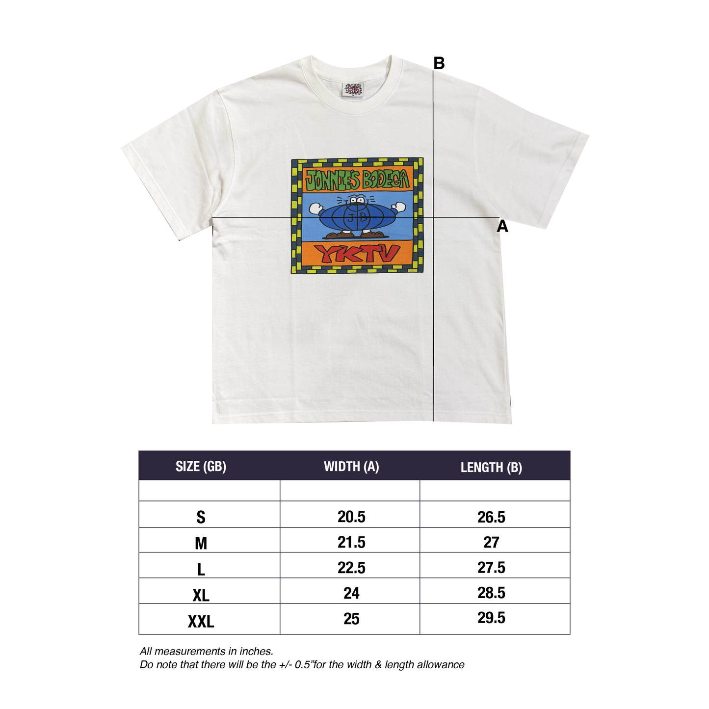 Globe Knows The Vibes Tee (Cloud White) - by Yutaka Kobayashi