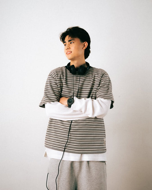 Striped Tee (Tiramisu)