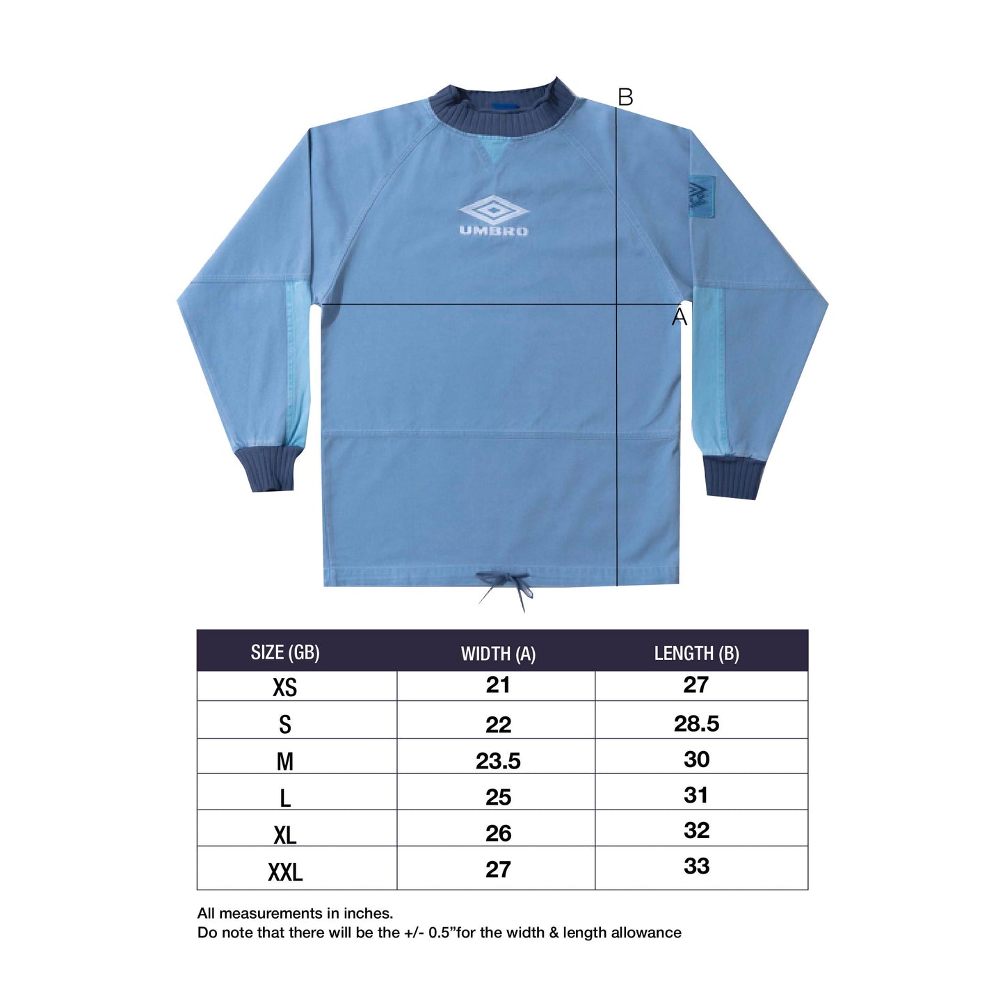 Umbro Iconic Drill Top (Infinity/Dusk Blue)