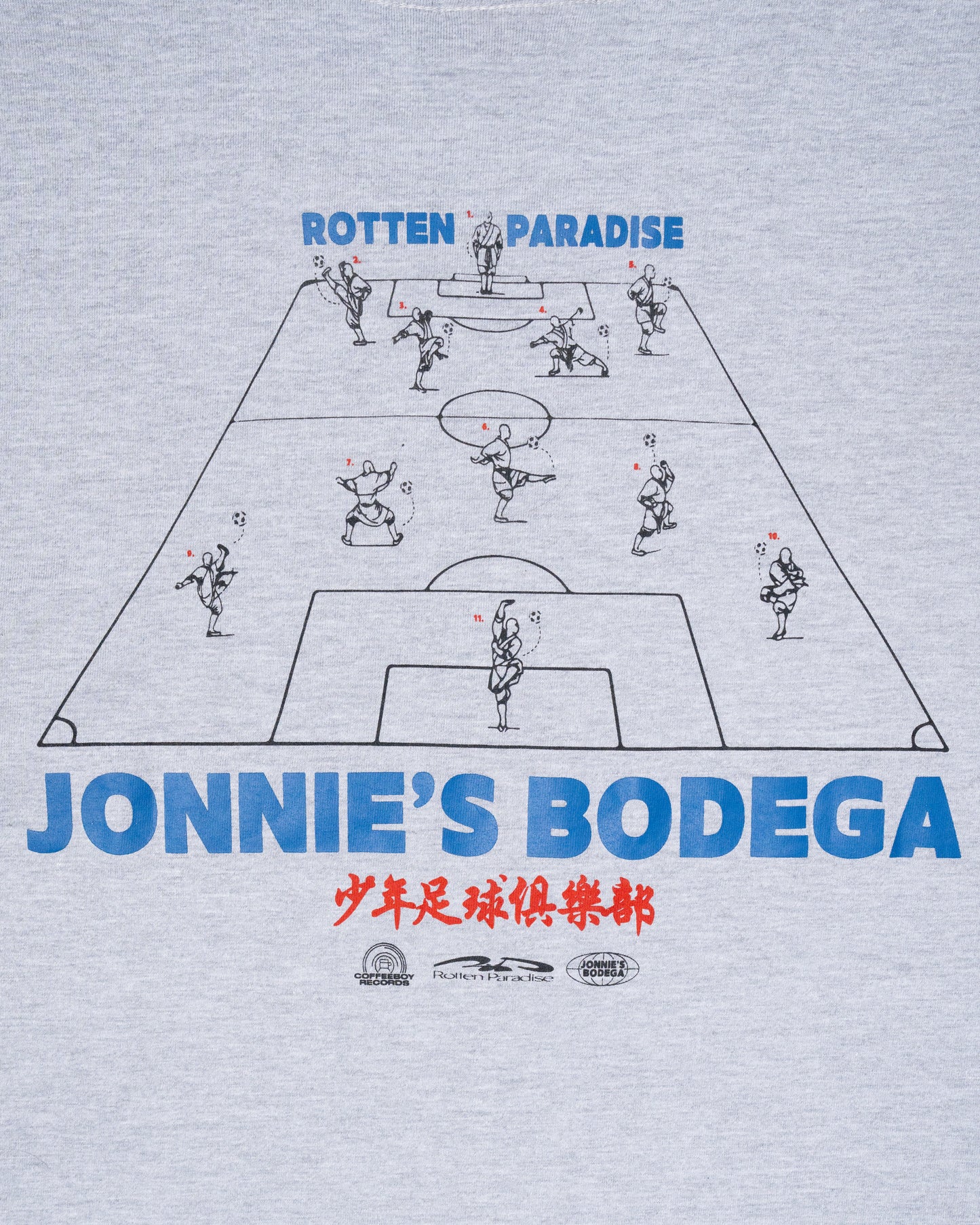 Rotten Paradise x Jonnie's Bodega x Coffeeboy Records Formation Tee