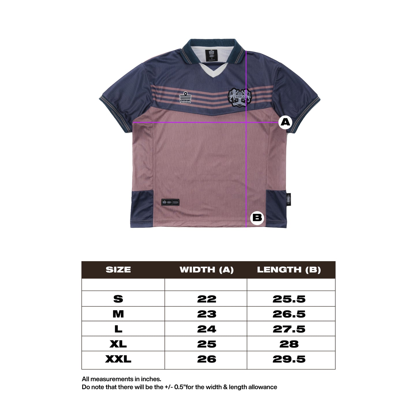 Admiral Sportswear x Jonnie's Bodega "Glory Days" Away Kit (Gunmetal)