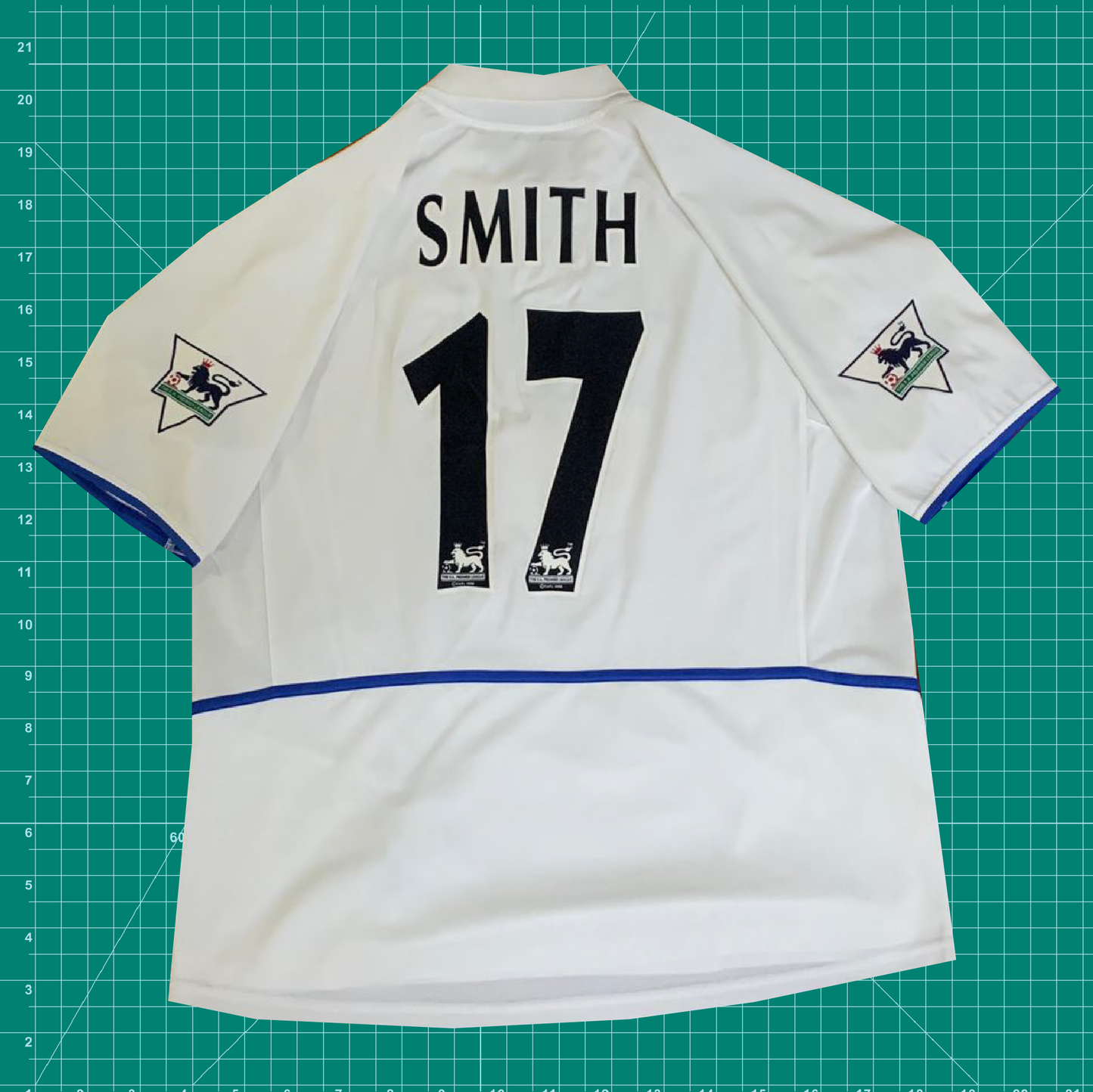 Vintage Nike Leeds United (02/03) Home Kit - SMITH 17