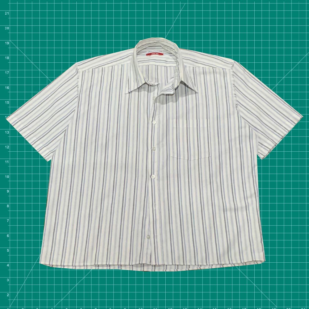 Vintage Reworked Boxy Stripe Shirt